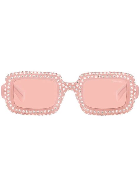 miu miu rhinestone sunglasses